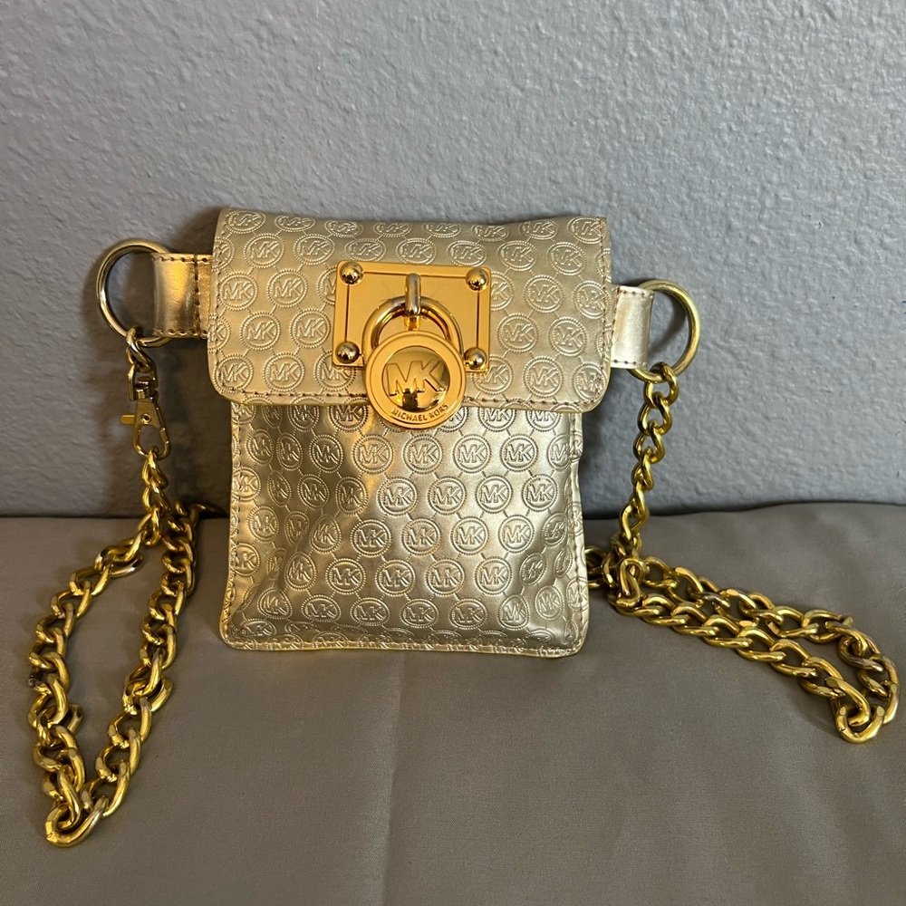 Michael Kors Gold chain belt bag
